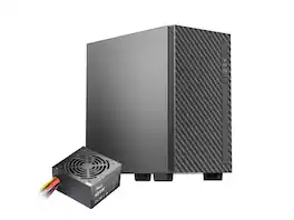 Rosewill - FBM-X5 Micro ATX Mini Tower Case with 400W PSU, 240/280mm AIO Support, USB 2.0/3.0, 1x 120mm Fan - Black