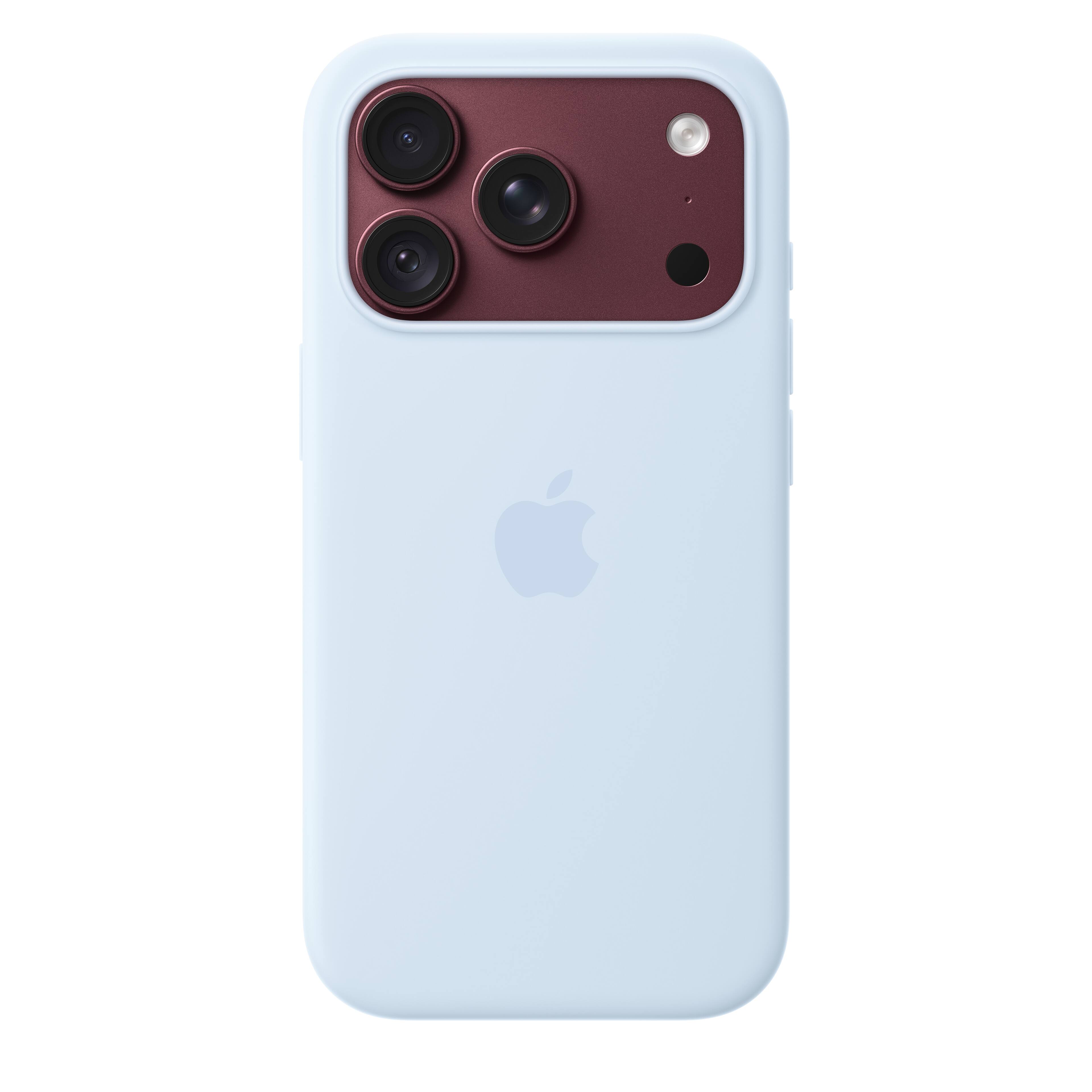 Alt View 1. Apple - iPhone 18 Pro Silicone Case with MagSafe - Crisp Blue.