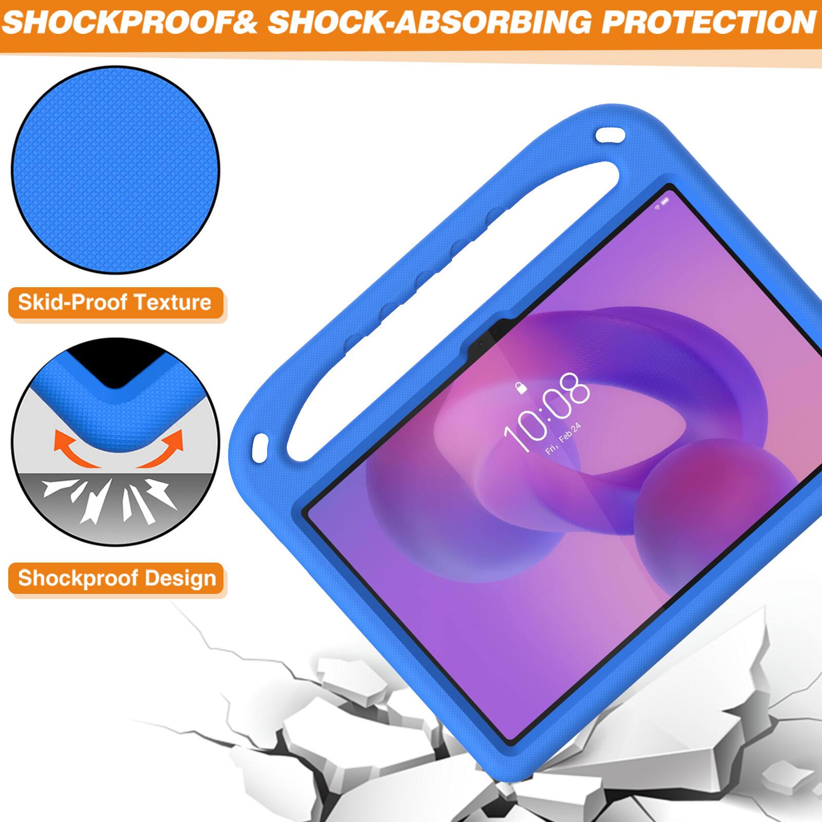 SHOCKPROOF & SHOCK-ABSORBING PROTECTION

Skid-Proof Texture

10:08 Fri, Feb 24

Shockproof Design