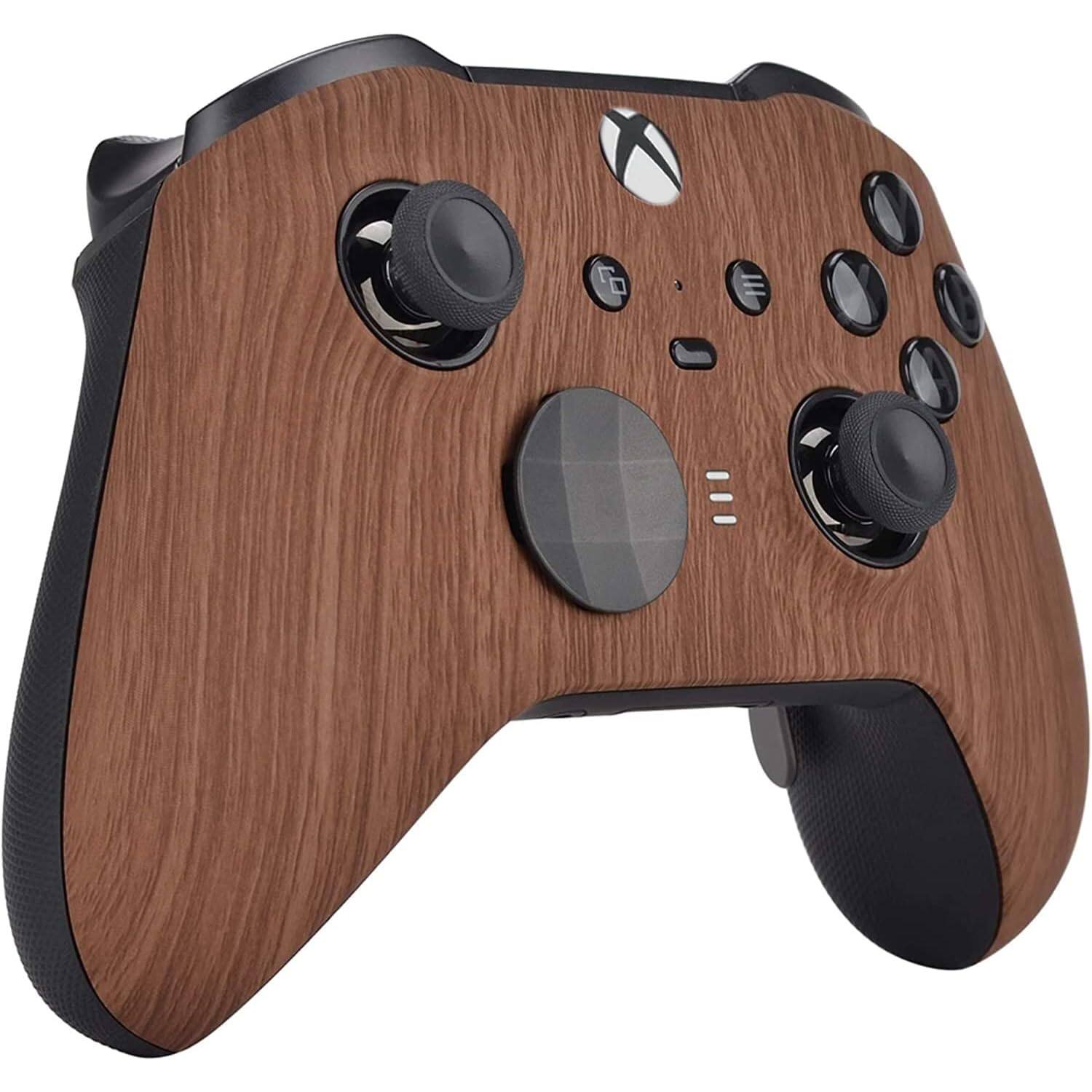 Left. Custom Controllerzz - Custom Elite Series 2 Wireless Controller for Xbox Series X, Xbox Series S, Xbox One - Wood.