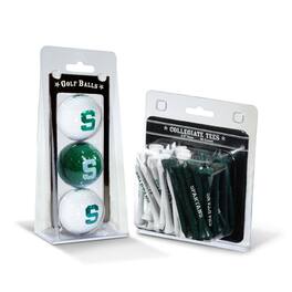 Team Golf - Michigan State Spartans 3-Golf Ball & 50-Golf Tee Set - Multicolor