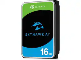 Seagate - Skyhawk AI SATA III 3.5" Internal Hard Drive - 16TB, Single, 512MB Cache (ST16000VE004)