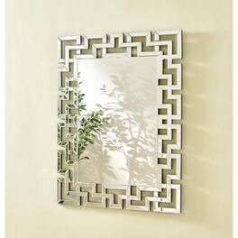 Elegant Decor - Sparkle 37.5 in. Contemporary Rectangle Mirror - Clear