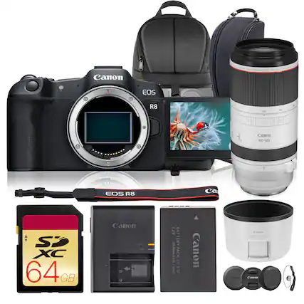 Canon
CANON LENS 1 6 250 RF100-500mm F4.5-7.1
EOS R8
100
195
-
Canon 100-500
8 Si XC 64% GB
EOS R8 Canon CHANGE POI + 0
7.2V 1040mAh(Li-ion) YOU)
BATTERY PACK UP E17
Canon
Ca
Canon
Canon (800) 11/0 CANDE M. - Canon FROMS