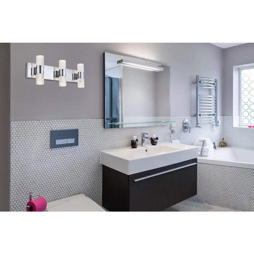 Alt View 6. Elegant Lighting - Vega 6 light Chrome LED Wall Sconce - Chrome.