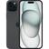 Front. Apple - iPhone 15 Plus 128GB 6.7" 5G Fully Unlocked, - Black.