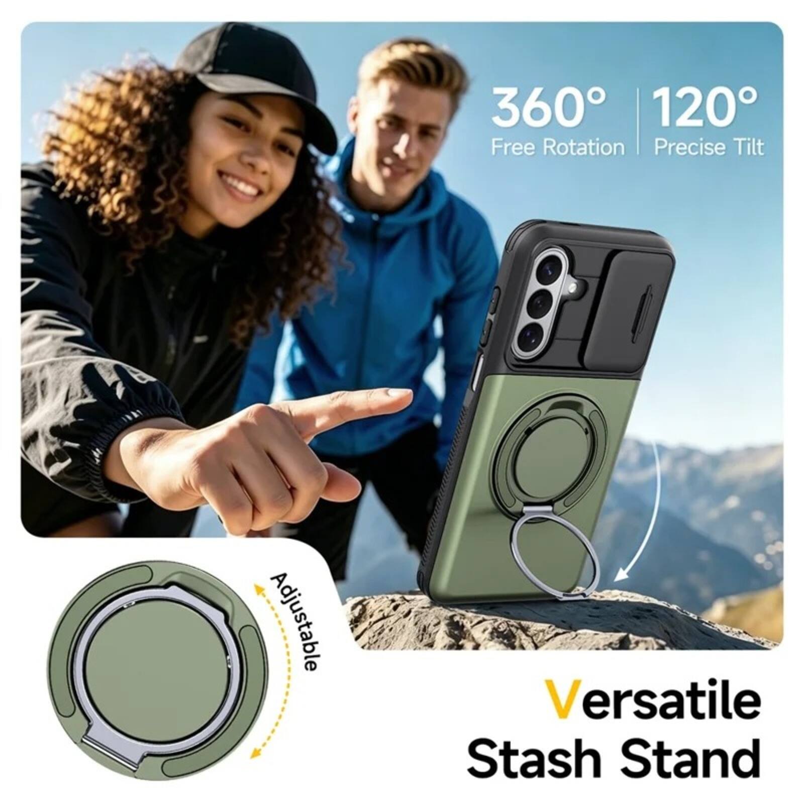 360° 120° Free Rotation Precise Tilt Adjustable Versatile Stash Stand