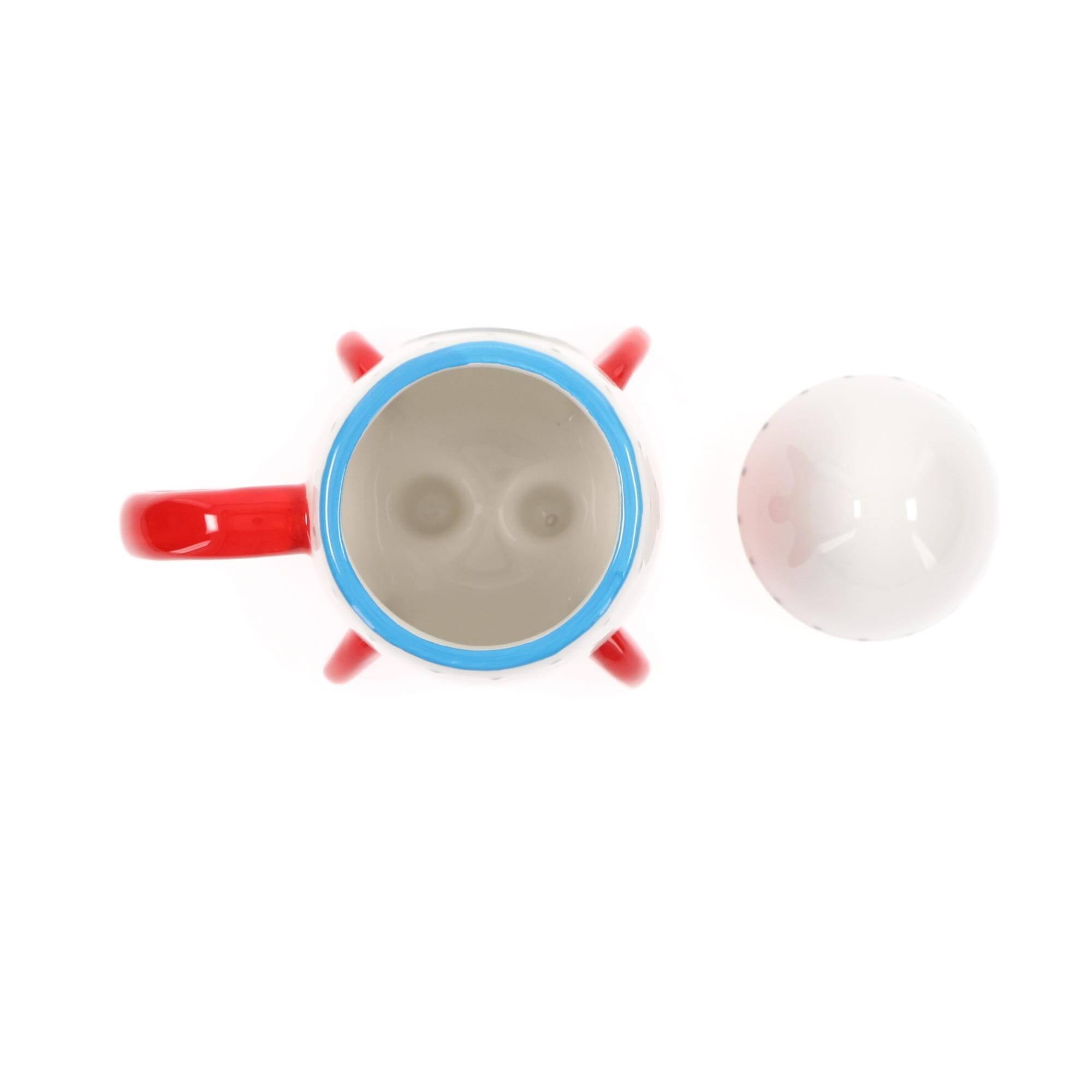 Alt View 3. Peanuts - Peanuts Snoopy in Rocketship 15oz Molded Mug with Cap - White.