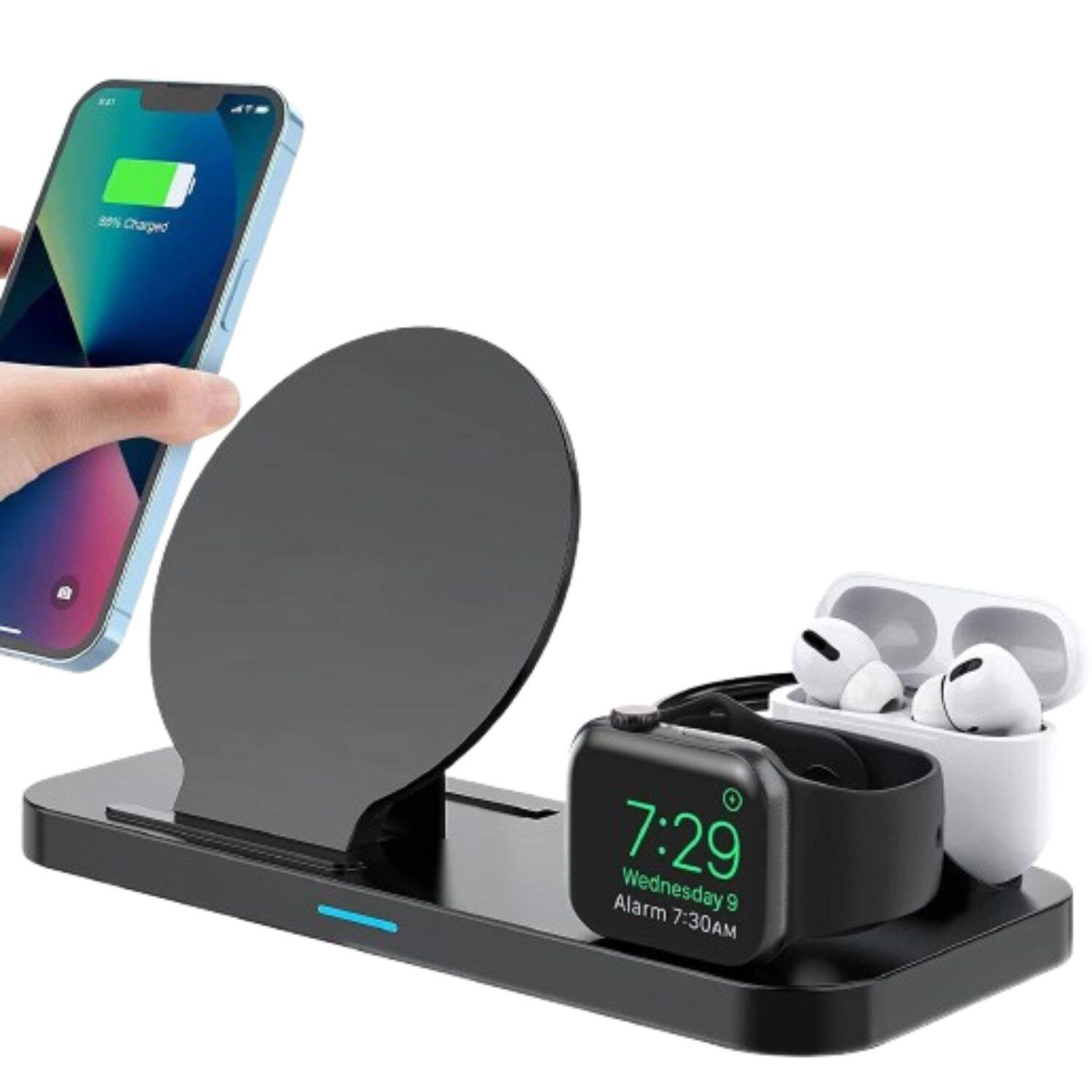 Stock Preferred - 3-in-1 Wireless Charging Station for iPhone, Watch & AirPods