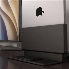 Left. Brydge - Brydge ProDock Trio TB5 Triple Display Vertical Dock for MacBook Pro 16 Inch.