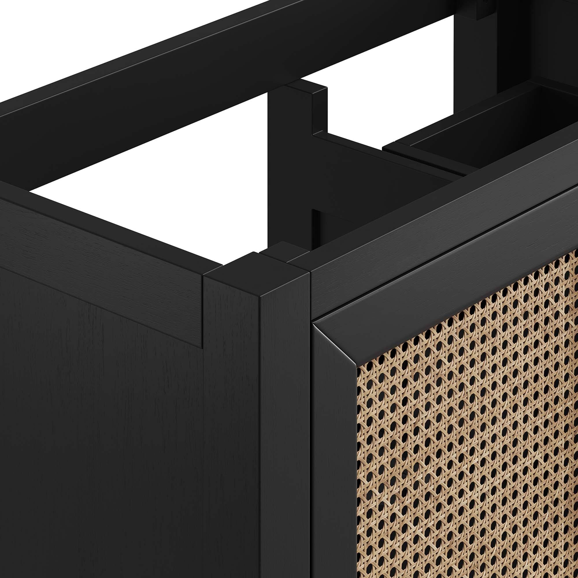 Alt View 7. Modway - Dixie Bathroom Cabinet Basin Not Included by Modway - Black.