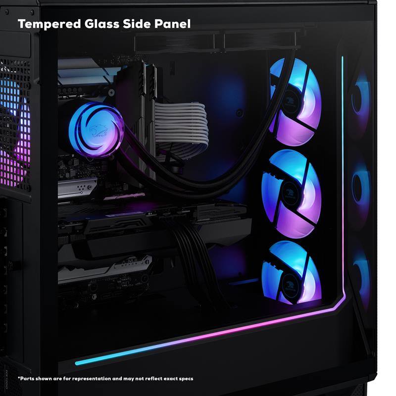 iBUYPOWER Slate MESH Gaming Desktop PC AMD Ryzen 5 5500, NVIDIA