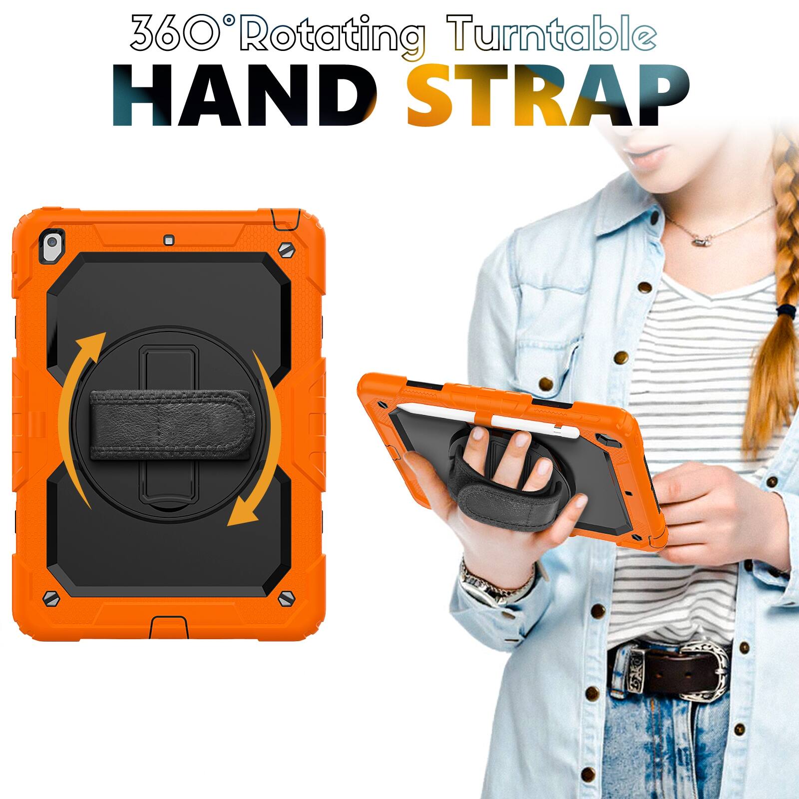 360° Rotating Turntable HAND STRAP