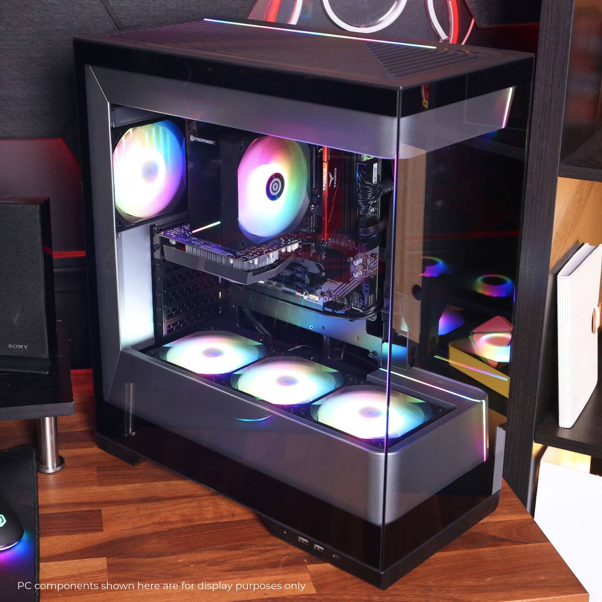 PC components shown here are for display purposes only.