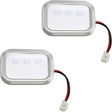 Front. ACJPR - W11484836 LED Light for Whirlpool, KitchenAid Refrigerators, 2-Pack.
