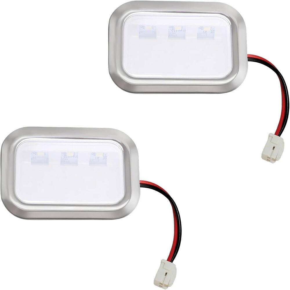 Front. ACJPR - W11484836 LED Light for Whirlpool, KitchenAid Refrigerators, 2-Pack.