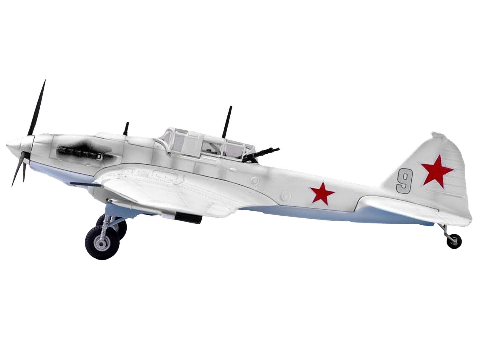 Angle. Legion - Ilyushin IL-2 Shturmovik 1/72 White 3rd Squadron 505th Air Assault Regiment 226th Division Stalingrad 1942 USSR - White.