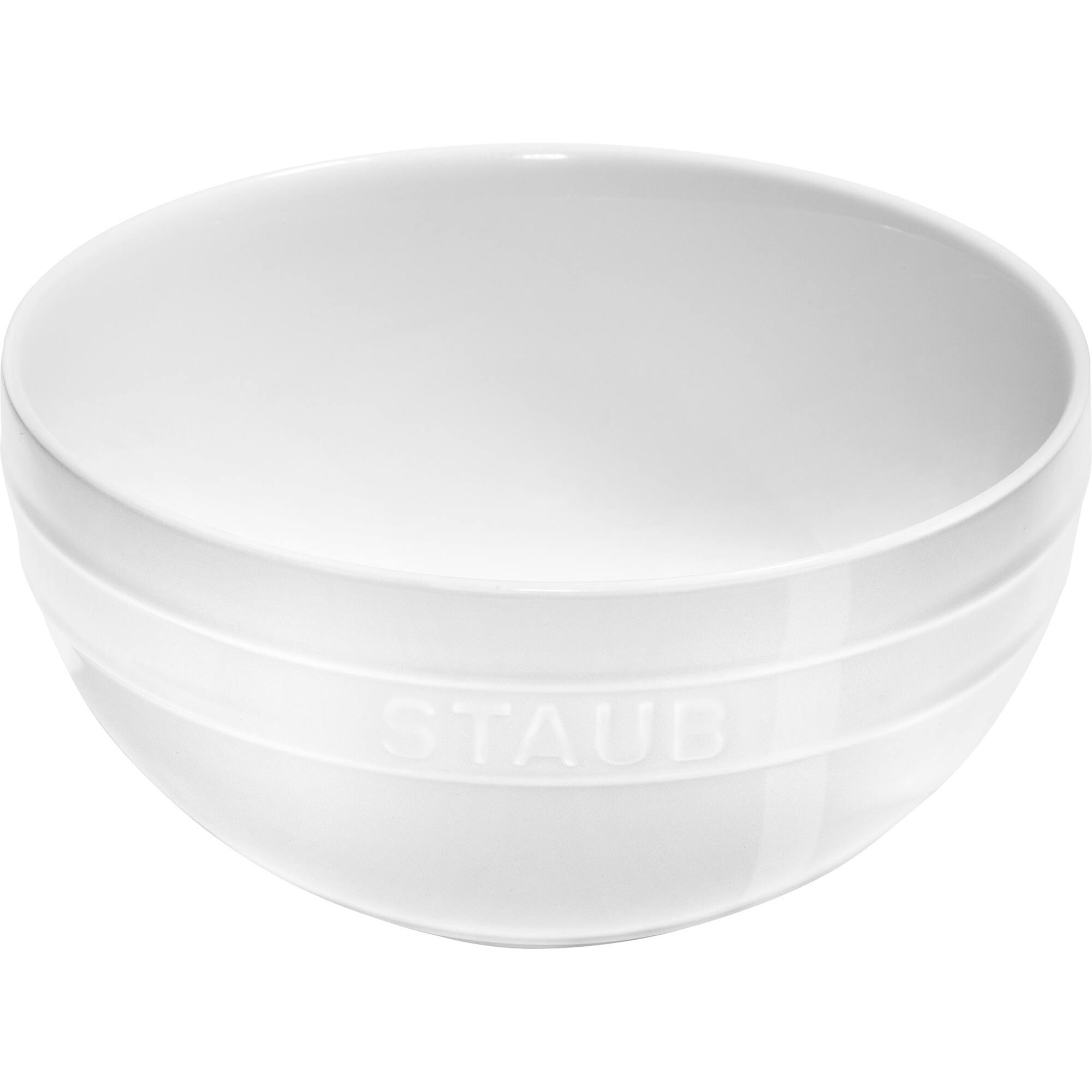 Alt View 2. Staub - Staub Ceramic 2-pc Nested Mixing Bowl Set - White - White.