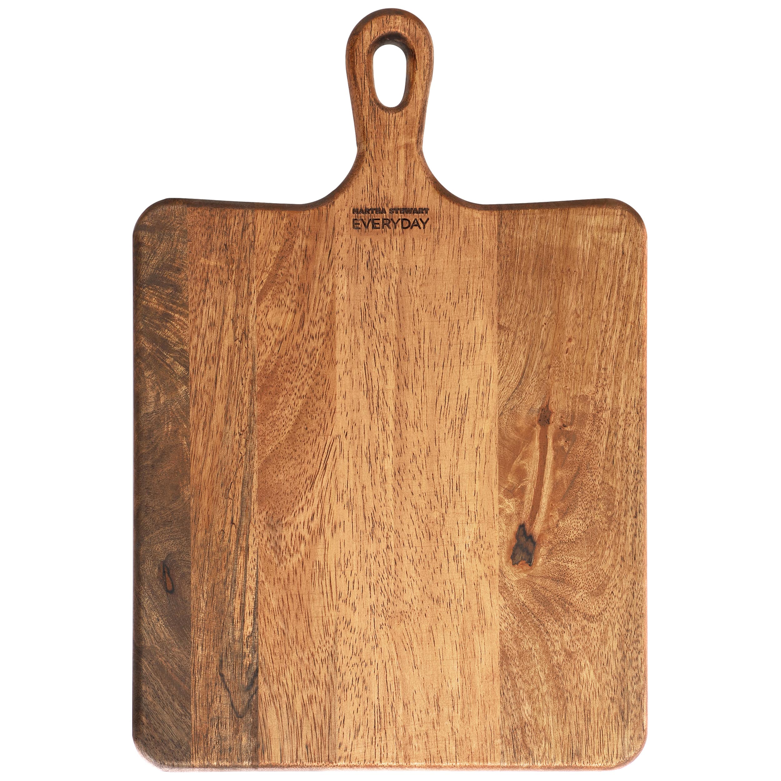 Everyday By Martha Stewart Westhaven 14 Inch x 9.5 Inch Square Acacia Wood Paddle Serving Board - Brown