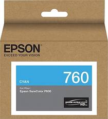 EPSON
EXCEED YOUR VISION
CYAN
760
For/Pour:
Epson SureColor P600
EPSON ULTRACHROME HD