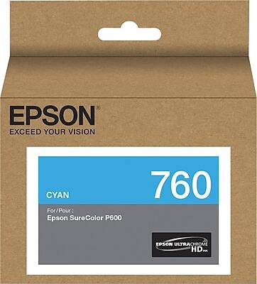 EPSON  
EXCEED YOUR VISION  

CYAN  
760  

For/Pour:  
Epson SureColor P600  

EPSON ULTRACHROME HD