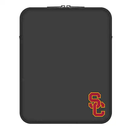 Front. OTM Essentials - Black USC Trojans Vertical Soft Sleeve Laptop Case - 16" - Black.