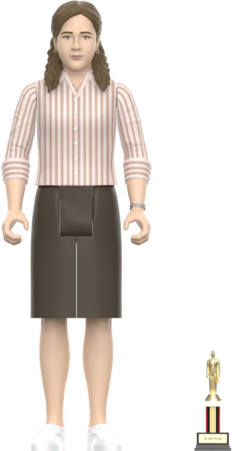 Alt View 2. Super7 - Super7 - The Office - ReAction Figures Wv2 - Pam Beesly (Dundie)   - Collectibles - Multicolor.