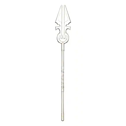 Front. Magic The Gathering - Magic: The Gathering .999 Silver Plated Avacyn's Moonsilver Spear Mini Replica - Silver.