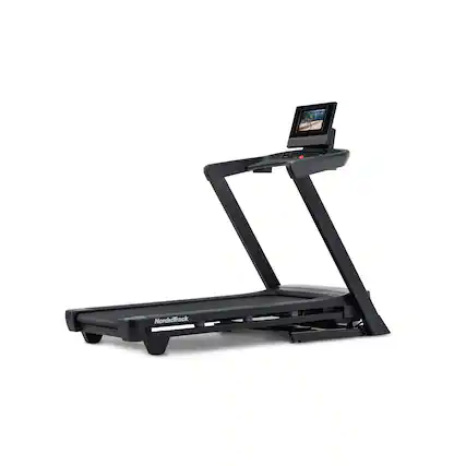 Front. NordicTrack - NordicTrack T Series 10 Treadmill with 10" Tilting Touchscreen and Compact Design - Black.
