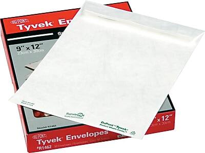 CUPONDE Tyvek Envelopes  
9" x 12" (23cm x 30cm)  
Surviv 14 Protect DuPont  
Tyvek Envelopes R1462  
60 x 12" (3cm x 30cm)