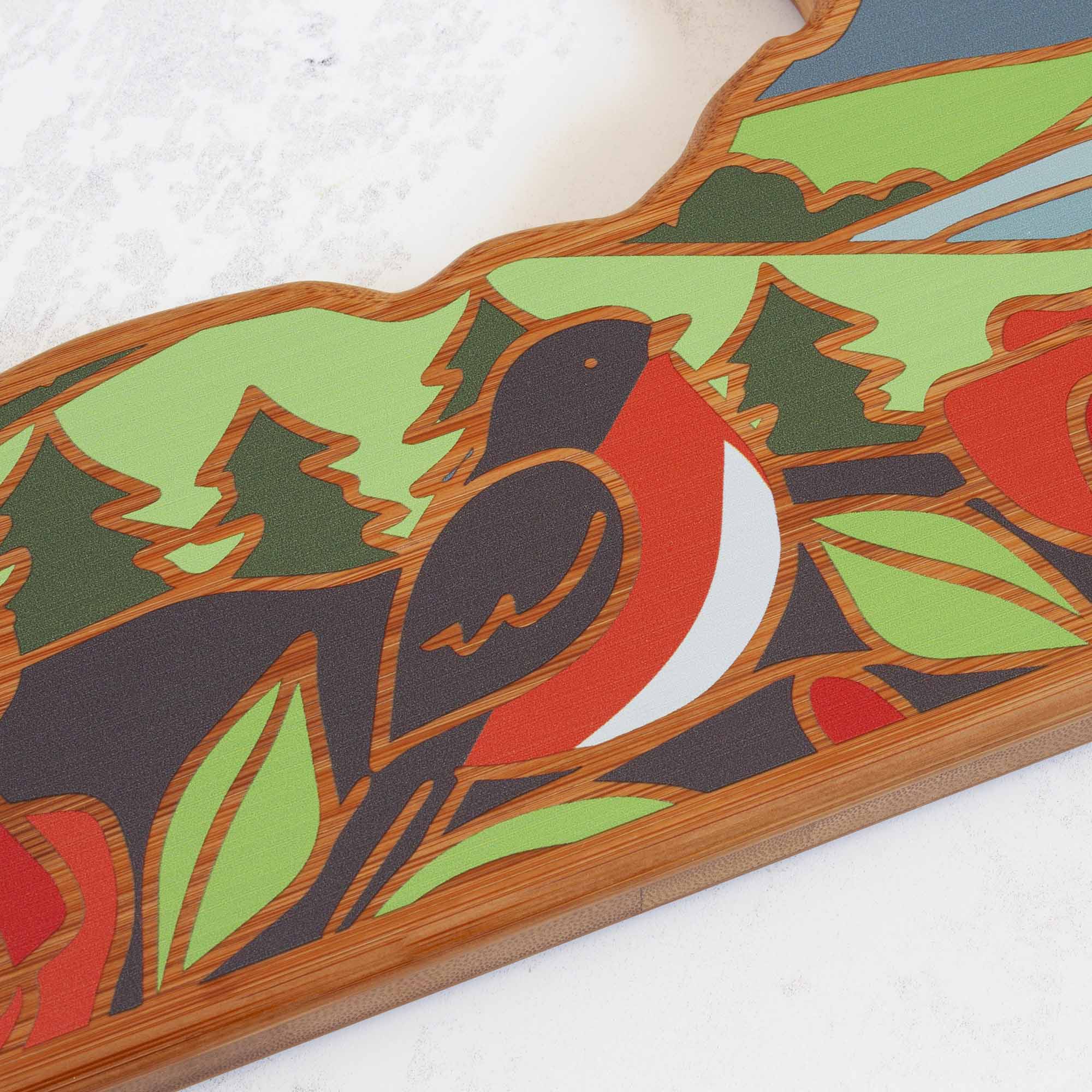 Alt View 2. Totally Bamboo - New York Cutting Board with Artwork by Summer Stokes.