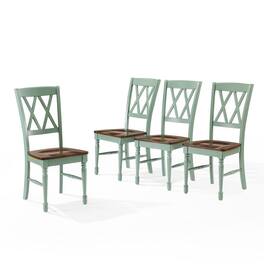 Crosley Furniture - Shelby 4-Piece Dining Chair Set - Blue