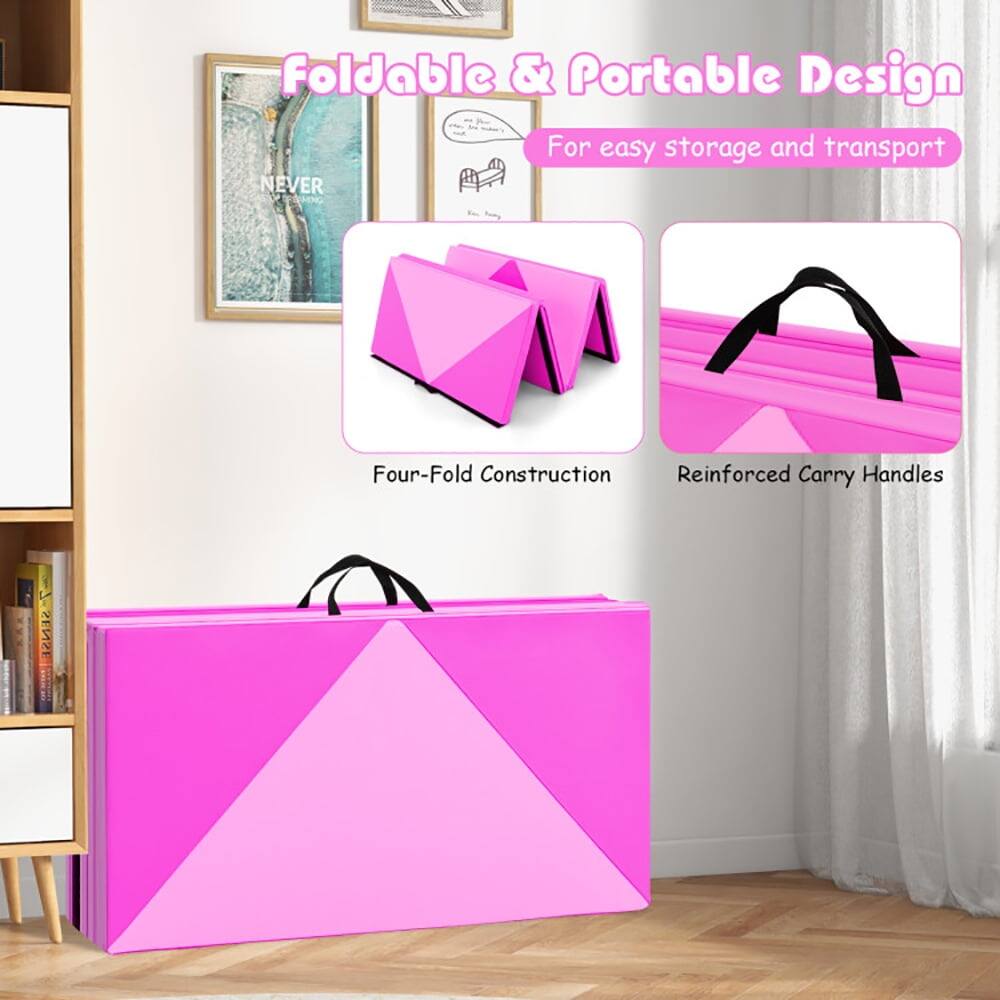 Foldable & Portable Design  
For easy storage and transport  

Four-Fold Construction  
Reinforced Carry Handles