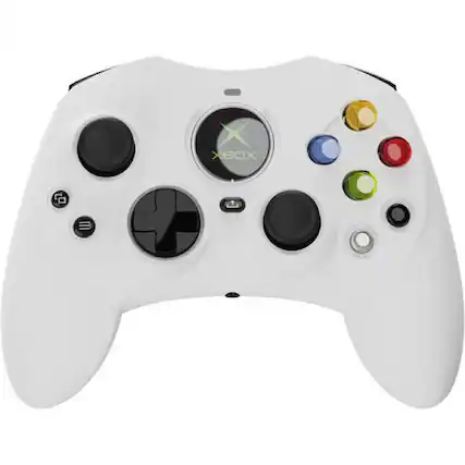 Front. Hyperkin - Xbox Accessory: Hyperkin DuchesS Wired Controller for Xbox Series X and S -White Compatible with PC -Officially Licensed - White.