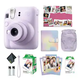 Bundle - Fujifilm - INSTAX MINI 12 Instant Film Holiday Camera - Lilac Purple