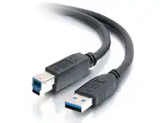 Front. C2G - Cables to Go 54174_5 6.6 Feet USB Cable - 1 x 9 pin USB 3.0 Type A Male/Male - Black - Black.