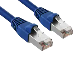 Cable Leader - Cat 6 Ethernet Cable, Shielded STP Patch Cord, RJ45 24 AWG, for Router, Switch, Patch Panel & Server Rack - Blue