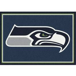 Imperial - Seattle Seahawks 7'8'' x 10'9'' Spirit Rug - Black