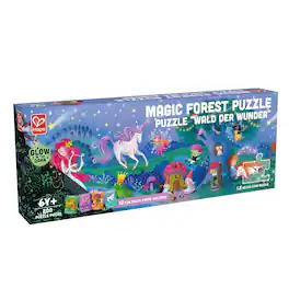 Hape - Giant Glow-In-The-Dark Magic Forest Jigsaw Puzzle, 200 Pieces