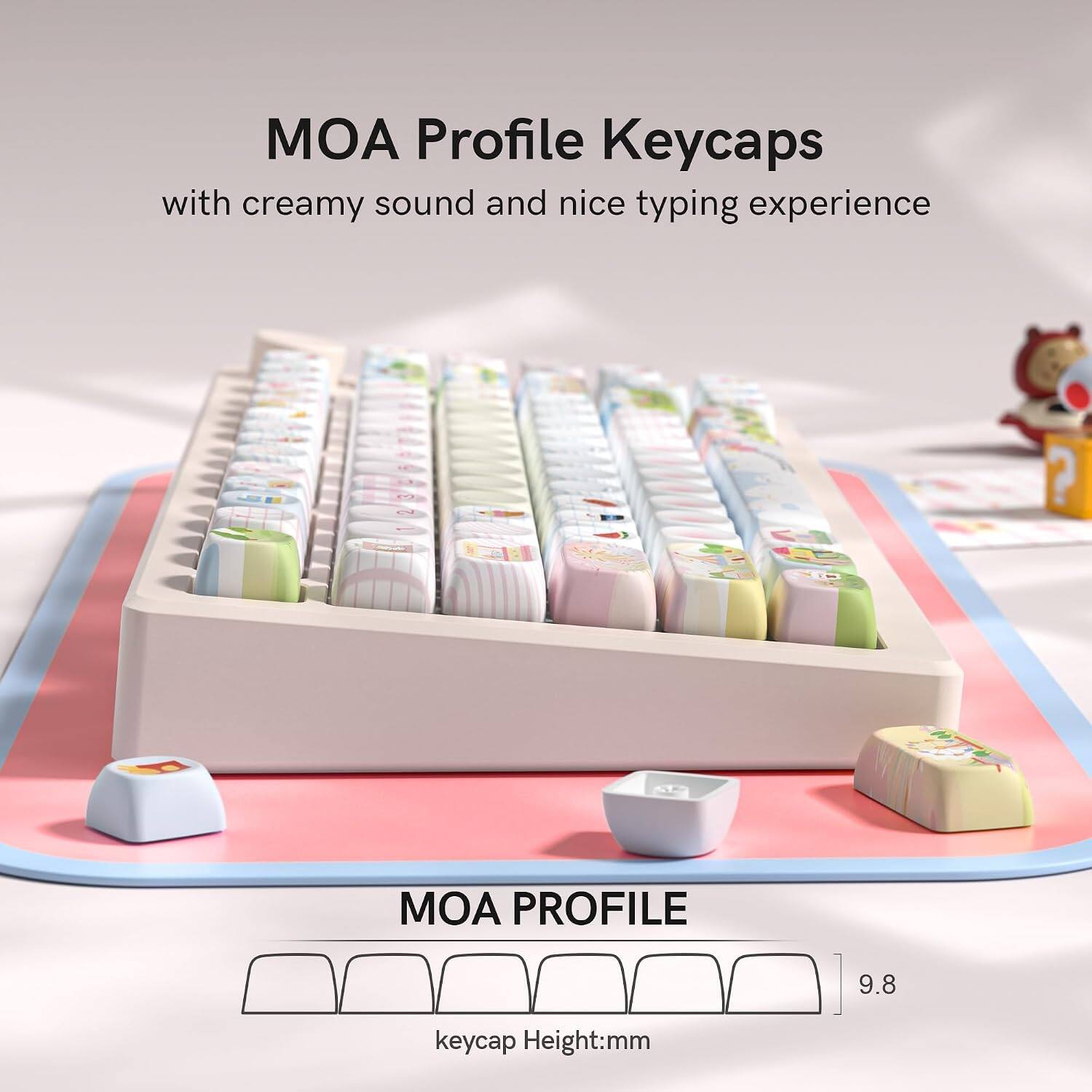 MOA Profile Keycaps with creamy sound and nice typing experience

MOA PROFILE
9.8
keycap Height:mm