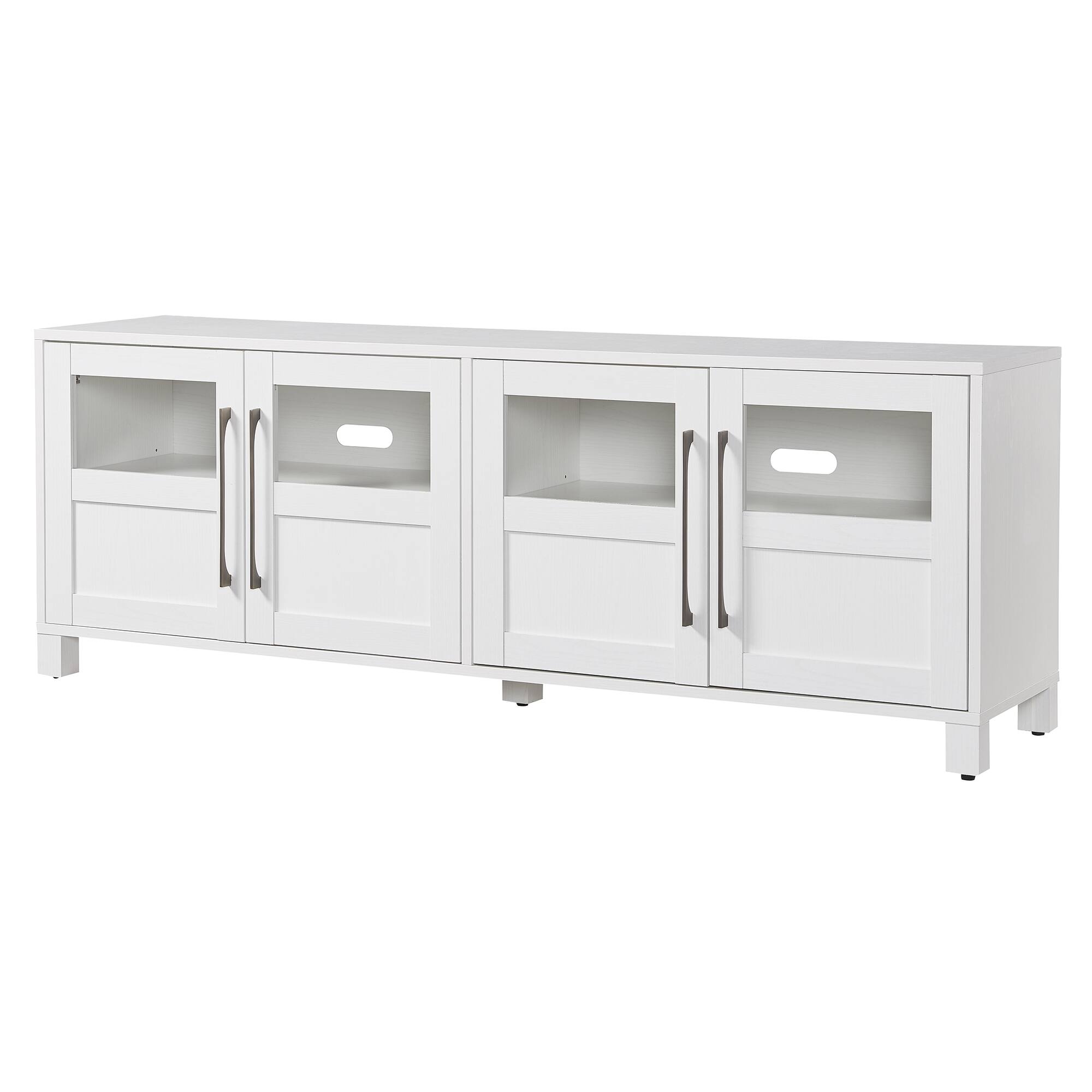 Alt View 14. Hudson&Canal - Holbrook TV Stand for Most TVs up to 75" - White.