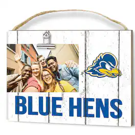 Jardine - Delaware Fightin' Blue Hens 8'' x 10'' Weathered Clip It Frame - White