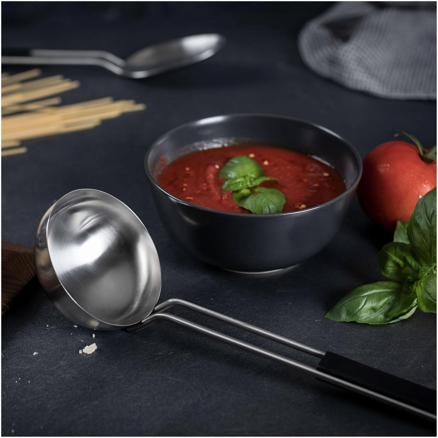 Alt View 3. Kuhn Rikon - Essential Ladle, Stainless Steel Bowl for Serving Soups, Stews & Sauces - Silver.