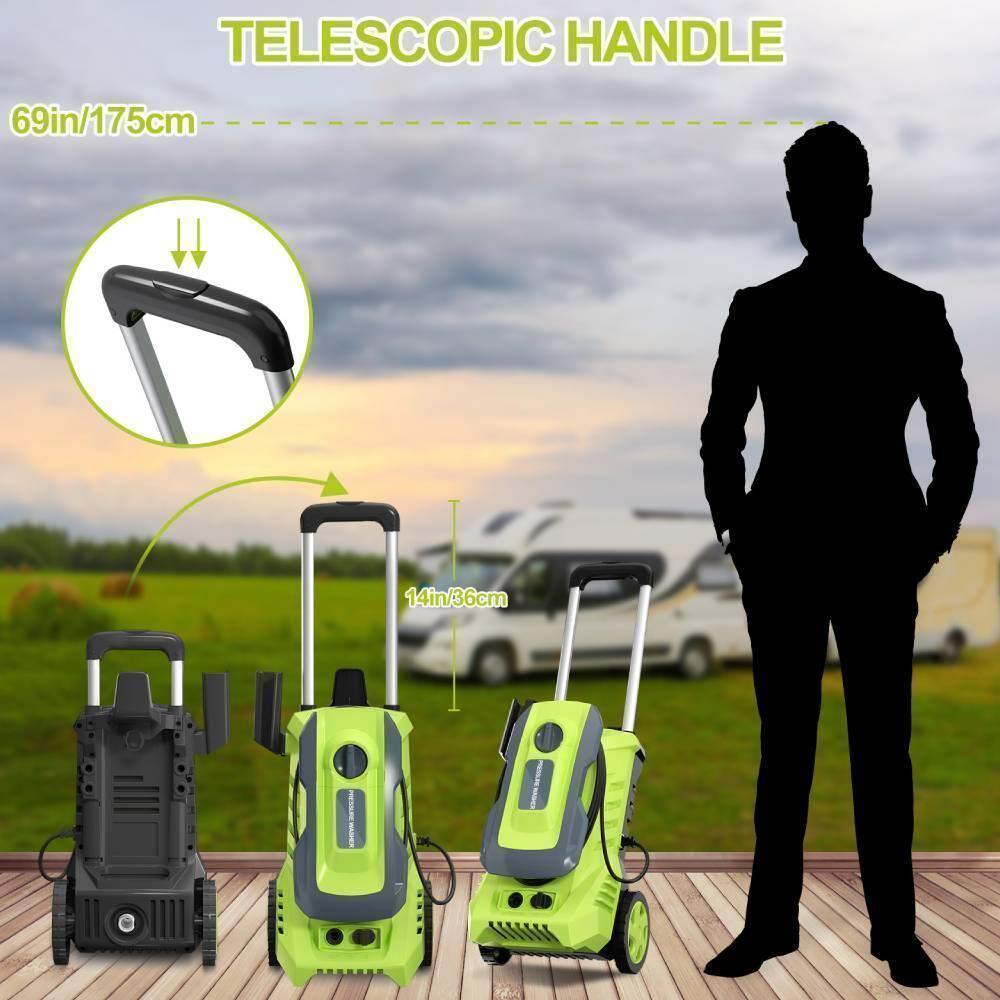 TELESCOPIC HANDLE  
69in/175cm  
14in/36cm