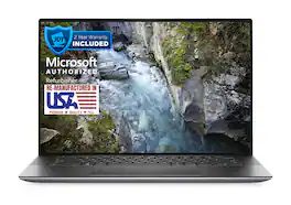 Dell - Refurbished Excellent - Precision 5550 Core i7-10850H 2.7GHz, 16GB, 512GB NVMe SSD, 15.6" FHD, Win 11 Pro 64-bit, NVIDIA Quadro T1000 4GB - Dark Gray