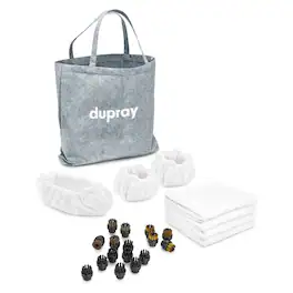 Dupray - Steam Cleaning Pack Pro, 24 Tools and Brushes for Floors, Grout, Upholstery, Kitchens, and Bathrooms