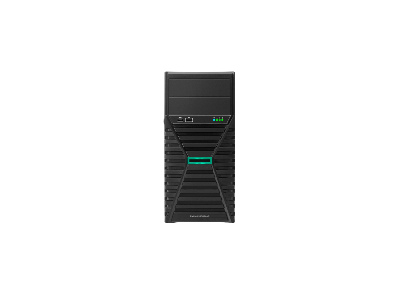 HPE Aruba - HPE ProLiant ML30 Gen11 6333P 3.1GHz 6-Core / 1x32G/ 8SFF / 2x480GB SATA SSD / 1GbE / 2x500W PS Tower Server - Black