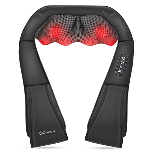 Vulpecula Spade - Shiatsu Neck and Shoulder Massager - Back Massager with Heat, Deep Kneading Electric Massage Pillow for Neck, Back,