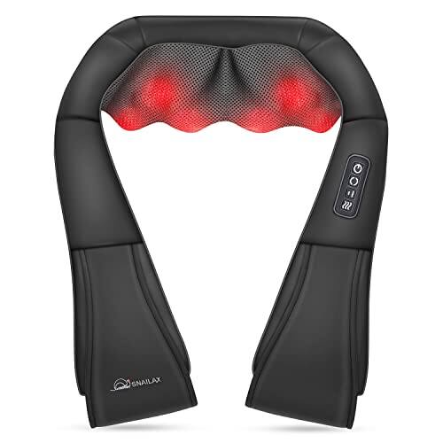 Front. Vulpecula Spade - Shiatsu Neck and Shoulder Massager - Back Massager with Heat, Deep Kneading Electric Massage Pillow for Neck, Back,.