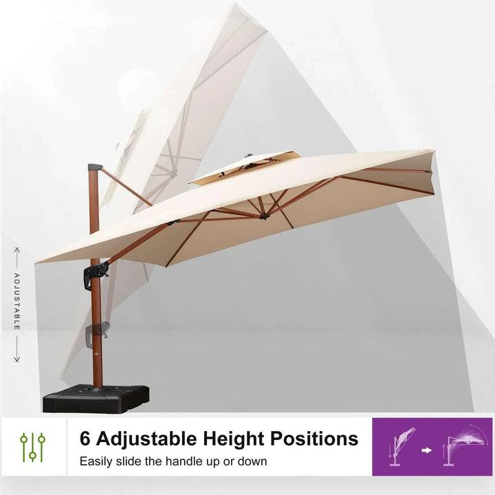 6 Adjustable Height Positions  
Easily slide the handle up or down